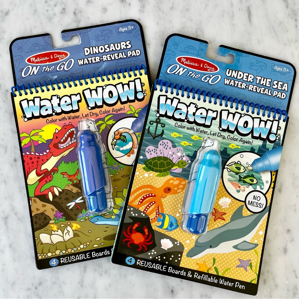 Melissa & Doug Water WOW! Under the Sea & Dinosaur Water-Reveal Pad Water Pen
